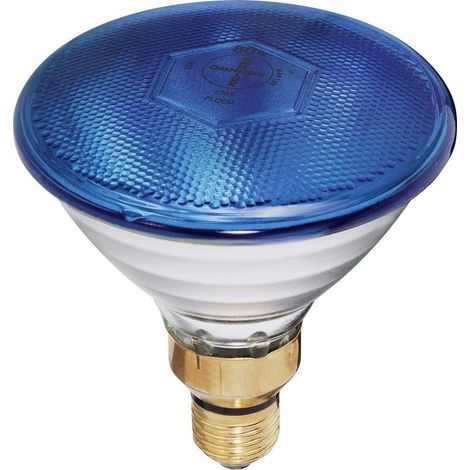 Lampada Incandescenza Fluorescente, PAR38, 80W, 680 Lumen, E27 Blu