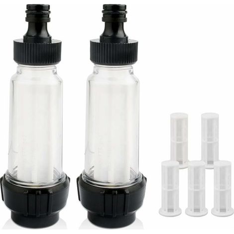 Wasserfilter für Kärcher, 3/4"-Hochdruckreinigerschlauchfilter, 2 Filter, 2 Anschlüsse, 5 Filtersiebe, für alle Hochdruckreiniger, Gartenschläuche und Wohnmobile (1/5)