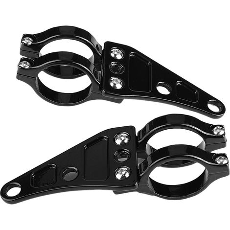 2 supports de fixation pour phare avant, fixations pour fourche, diamètre 38-41 mm (1,5-1,6 pouce), pour moto