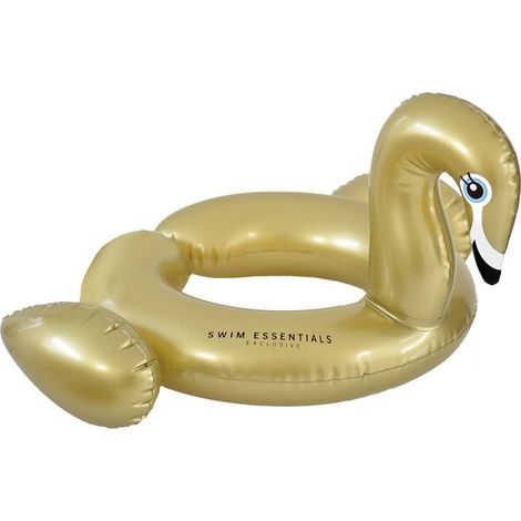 Split Schwimmring Schwan Ø 56 cm PVC gold 50 kg Traglast Pool Spaß Baden Kinder (1/3)
