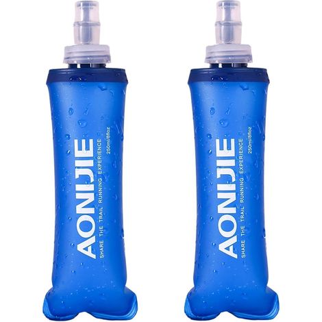 Faltbare Soft Flask Trinkflasche 2x 250ml BPA-frei für Sport & Outdoor (1/5)