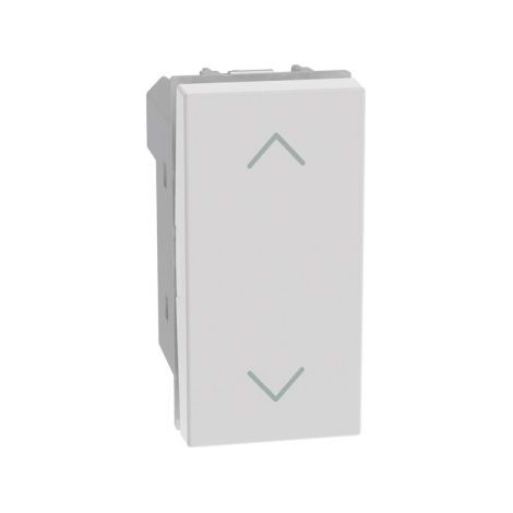 Bticino MatixGo Pulsante doppio interbloccato 1P (NO) + 1P (NO) 10 A - 250Vac Bianco - JW4037N