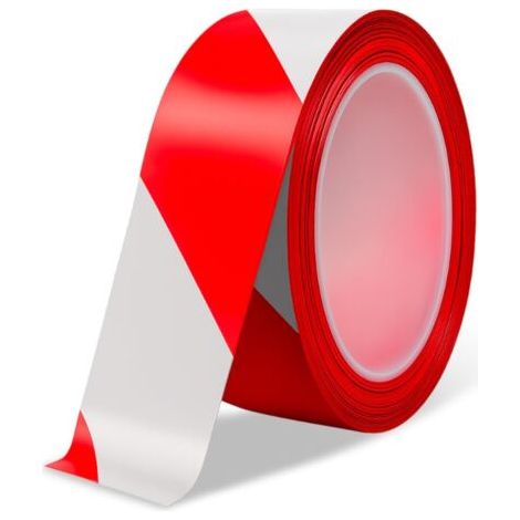 Markup Tape - For Hazard Areas - Non-Adhesive - Low Density Polyethylene (LDPE) - 70mm x 200m - Red and White Tape (1/4)