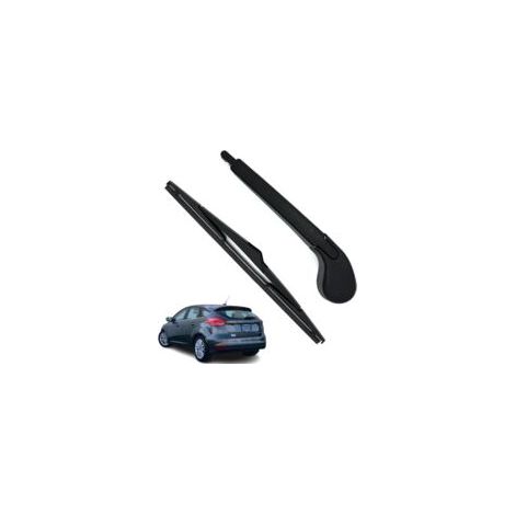 Heckscheibenwischerarm und Wischerblatt, Ganzjahres-Heckscheibenwischerarm-Set aus Naturkautschuk, kompatibel mit Ford Focus MK3 (2011–2018)