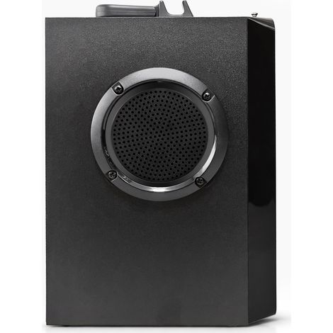 Overbox - Altavoz Bluetooth portátil con carcasa de madera, 30 W RMS/900 W pmpo. Radio FM, compatible con MP3/tarjeta microSD, USB, AUX, Bluetooth 5.3+EDR, pantalla, batería integrada (hasta 10 horas) (1/5)