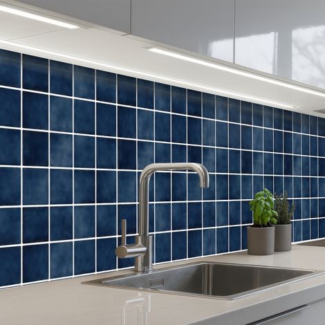 Kitchen Splashback Tile - Modern - Blue 500x80 cm (1/5)