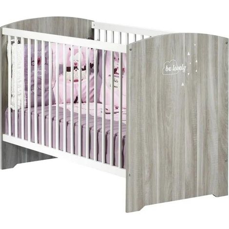 Sauthon Smile Eiche Silex Babybett Wachstumsfähig