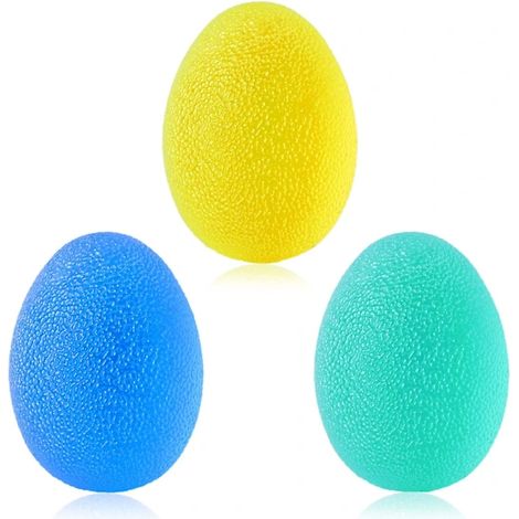 Balle anti-stress pour adultes, lot de 3, balles anti-stress de dureté variable, pour l'entraînement des mains et des doigts. (1/5)