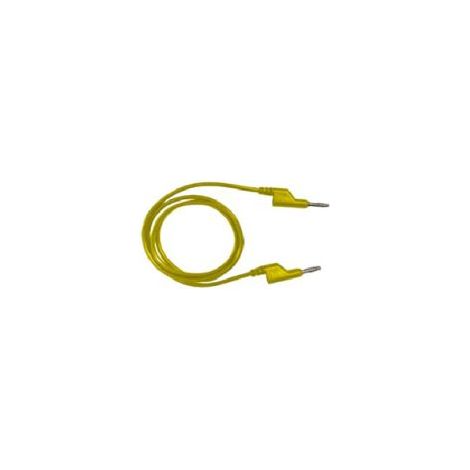 Cordons de test RS PRO, Jaune, 10A, 1000V, long. 1.5m ( Prix pour 1 )