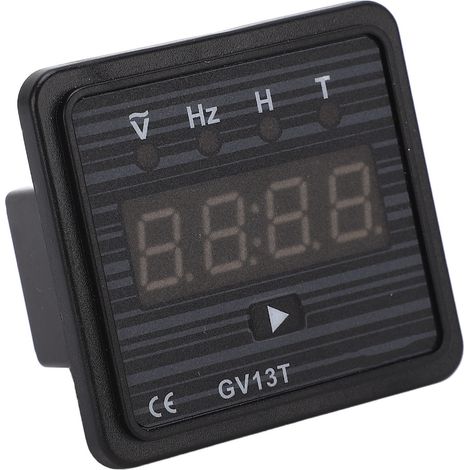 Voltmètre numérique haute précision pour générateur de système 220 V CA, avec affichage LED, fréquencemètre et horaire. (1/5)