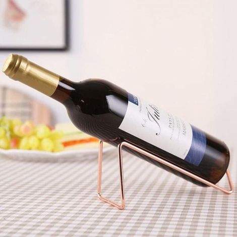 Générique Casier à vinPorte-Bouteilles de vin en métal, présentoir à vin Simple, Support à Champagne, étagère à Boissons pour Bar Domestique