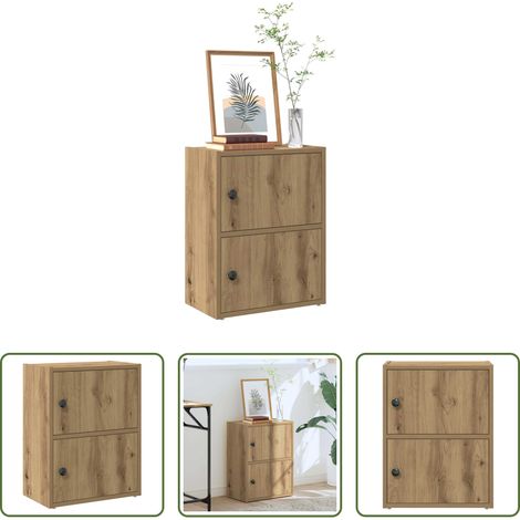 Bücherregal Holz - Bücherregal Artisan-Eiche 40x24x52 cm Holzwerkstoff (1/5)