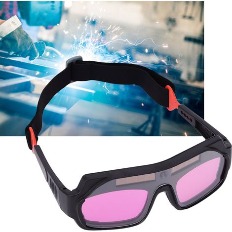 Lunettes de protection pour soudeurs MMA TIG à assombrissement automatique alimentées à l'énergie solaire (1/5)