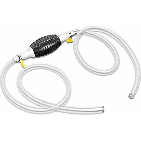 tuyau De Pompe  Carburant 2 M, Pompe De Transfert De Carburant Manuelle Avec 2 Colliers De Serrage Pour Essence, Huile Liquide, Eau Et Aquariums,