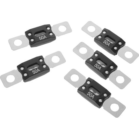 5pcs Fusibles à Lame en Alliage de Zinc pour Systèmes Audio Automobiles, Remplacement pour Câbles D'alimentation, pour Entretien Électrique en Garage (1/5)