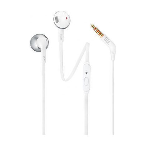 JBL Tune 205 Auriculares Alámbrico Dentro de oído Música Cromo, Blanco (1/4)