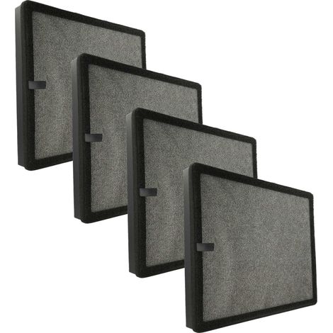 vhbw 4x Luftilter kompatibel mit Medion MD 10444, 10378 Luftreiniger - Kombifilter Vorfilter + HEPA + Aktivkohle