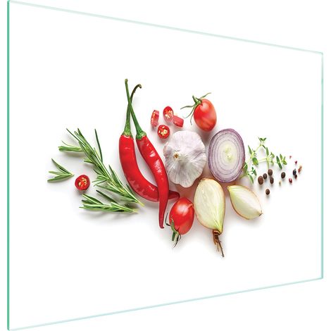 PLANCHE À DÉCOUPER EN VERRE 40x30 LÉGUMES