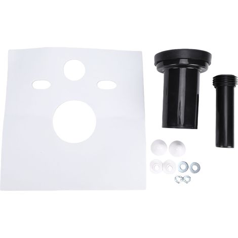 Kit de raccordement de toilettes suspendues, tuyau de vidange de réservoir dissimulé en HDPE de 18.5cm pour salle de bains (1/5)
