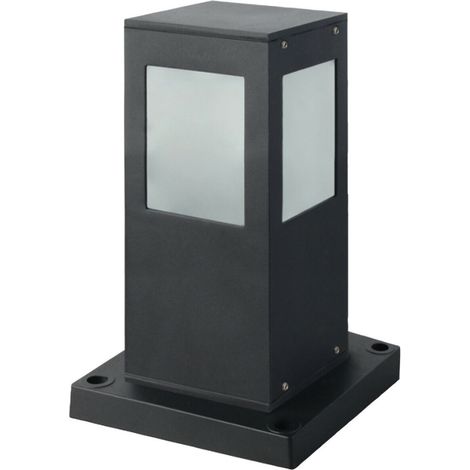 Borne d'extérieur Kavak SQ-3 – Aluminium noir – Douille E27 – Indice de protection IP44 – Éclairage 360° – Compatible ampoules jusqu'à 60W – Horoz Electric (1/2)