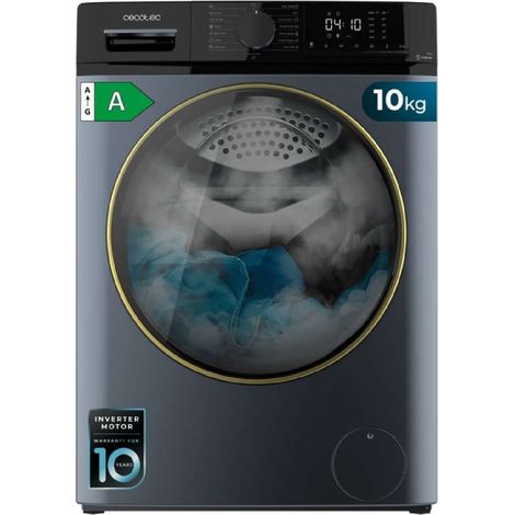 Cecotec Lavadora de carga frontal Bolero DressCode 10610 Inverter Ice Blue A