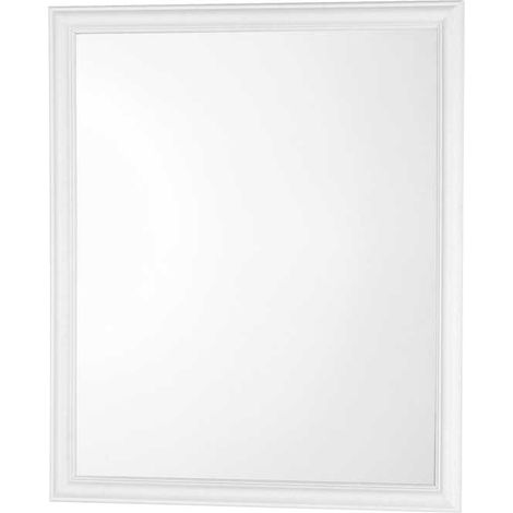 SPECCHIO RETTANGOLARE CON CORNICE IN ABS BIANCA L.45 x H.50 cm
