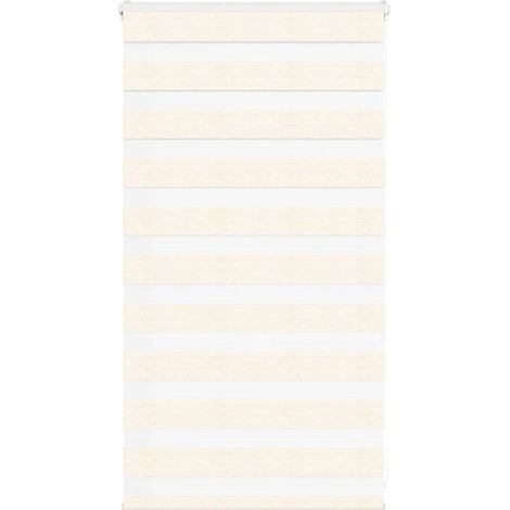 Doppelrollo Marmorbeige 85x100 cm Stoffbreite 80,9 cm Polyester