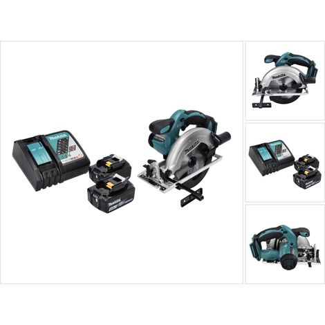 Makita DSS 611 RT Akku Handkreissäge 18 V 165 mm + 2x Akku 5,0 Ah + Ladegerät