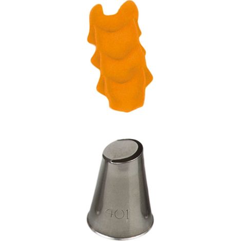 Douille à pâtisserie semi-circulaire n° 401 decora