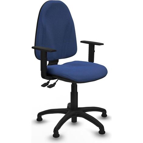 Piqueras y Crespo Silla de oficina ergonómica azul marino (1/3)