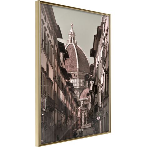 Affiche Murale Encadrée "Cathedral Dome" 40 x 60 cm Or (1/2)