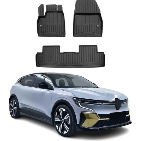 OMAC Tapis de Sol sur Mesure pour Renault Megane E-Tech 2022-2025 3 pièces TPE (1/5)