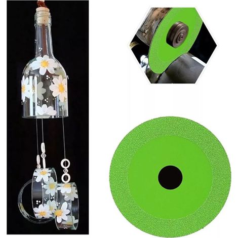 100-mm-Diamantscheibe (3 Stück), Trocken- und Nasstrennsägeblatt, Keramik-Glasschleifscheibe, Universaltrennscheibe (1/5)