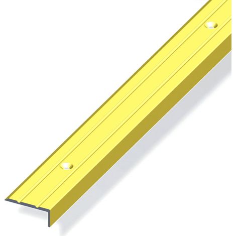 Profilo di chiusura 25x10 alluminio ottone 2 metri