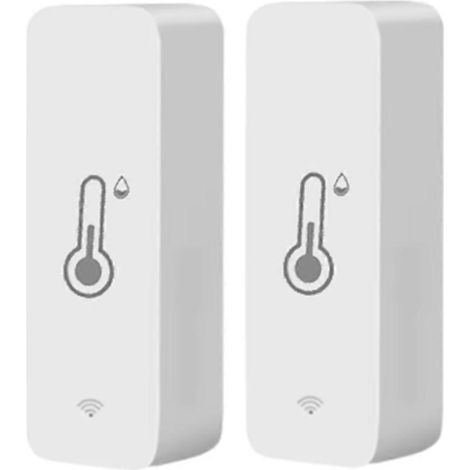 Tuya WLAN-Temperatur- und Feuchtigkeitssensor für Gefrierschrank, Aquarium, Zuhause, Büro und Garten (2er-Pack) (1/5)