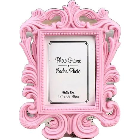 Cornice portafoto, design vintage, da tavolo, rosa (1/2)