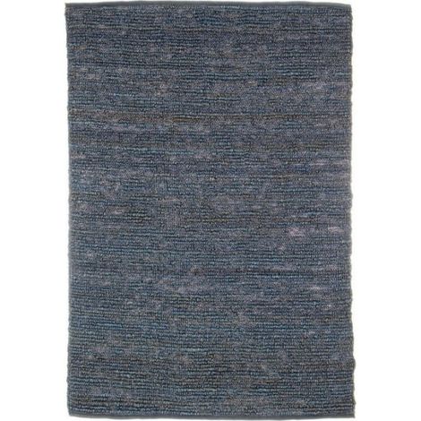 Klassischer blauer Juteteppich SANSIBAR 140x200 cm (1/3)