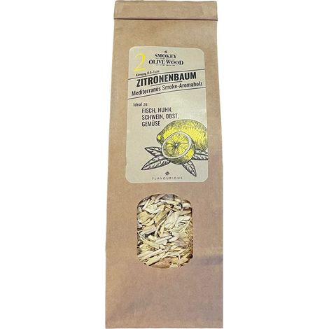 Cippato di legno al limone per grigliate e affumicature 500 ml (1/4)
