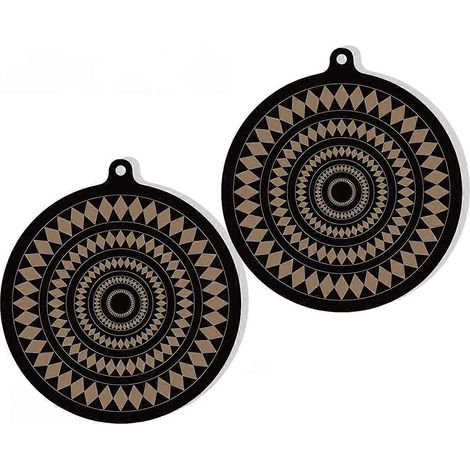 Lot de 2 tapis de protection thermochromiques en silicone pour plaques à induction (voir photo) (1/5)