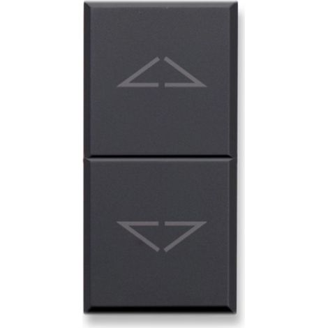 Doppio pulsante con frecce tekla s44grigio tekla 1p na+1p na 10a 250v 1 modulo ave 445056f