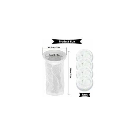 4er-Set Regenwasserfilter für 1000-Liter-IBC-Container, Nylon mit IBC-Deckelanschluss - Crezuo (1/4)