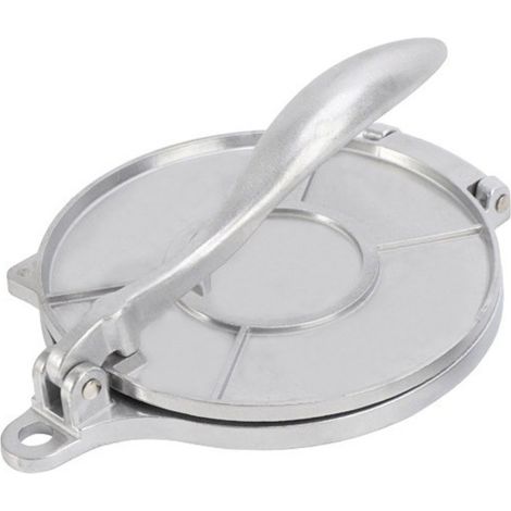 Presse à raviolis, en alliage d'aluminium, à main, presse à pâtes mexicaines, machine manuelle pour façonner la pâte à maïs, presse à crêpes 16 cm (1/5)