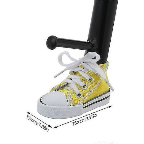 Kreative Motorrad-Seitenständer-Abdeckung, Mini-Schuh-Fahrrad-Fußstütze, Motorrad-Seitenständer 7,5 cm, Dekor-Motorradteile – 1 Stück, Gelb (1/5)
