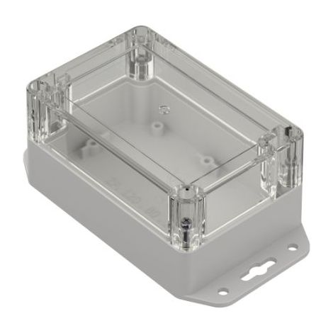 Boîtier RS PRO en Polycarbonate, 121.4 x 81.6 x 60.2mm, Gris clair IP65 ( Prix pour 1 )