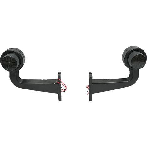 Set di luci di posizione laterali a LED con braccio 12-24V, rosso-giallo fumé FR0157 Breckner Germany (1/4)