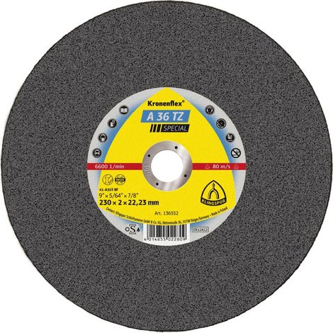 A 36 TZ Trennscheiben, 230 x 2 x 22,23 mm gerade, 136552