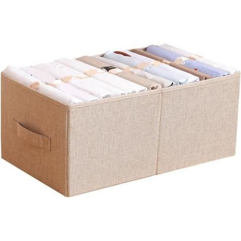 Armoire de chambre - Boîte de rangement de vêtements de grande capacité - Beige - S3 (1/2)