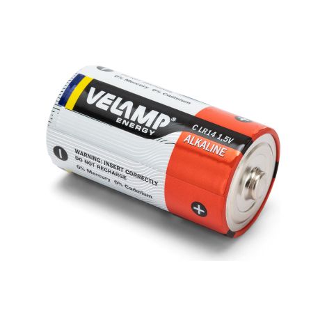 Pilas alcalinas C de 1,5V LR14 VELAMP (1/2)