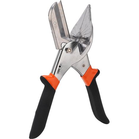 Cisaille à onglet d'angle avec 10 lames, ciseaux à biseau réglables en métal, outil de coupe angulaire (1/5)
