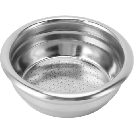 Cestelli filtro per caffè in acciaio inox da 58 mm, per 2 tazze, a strato singolo, per caffettiera a filtro. (1/5)